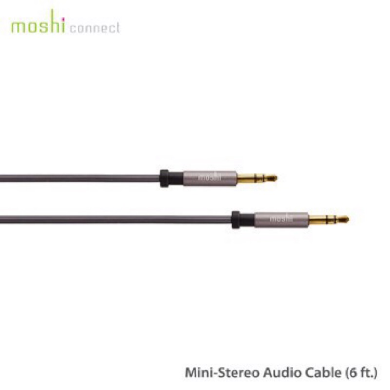 現貨 Moshi Mini -Stereo Audio Cable 3.5mm - 3.5mm 立體聲公對公音源線