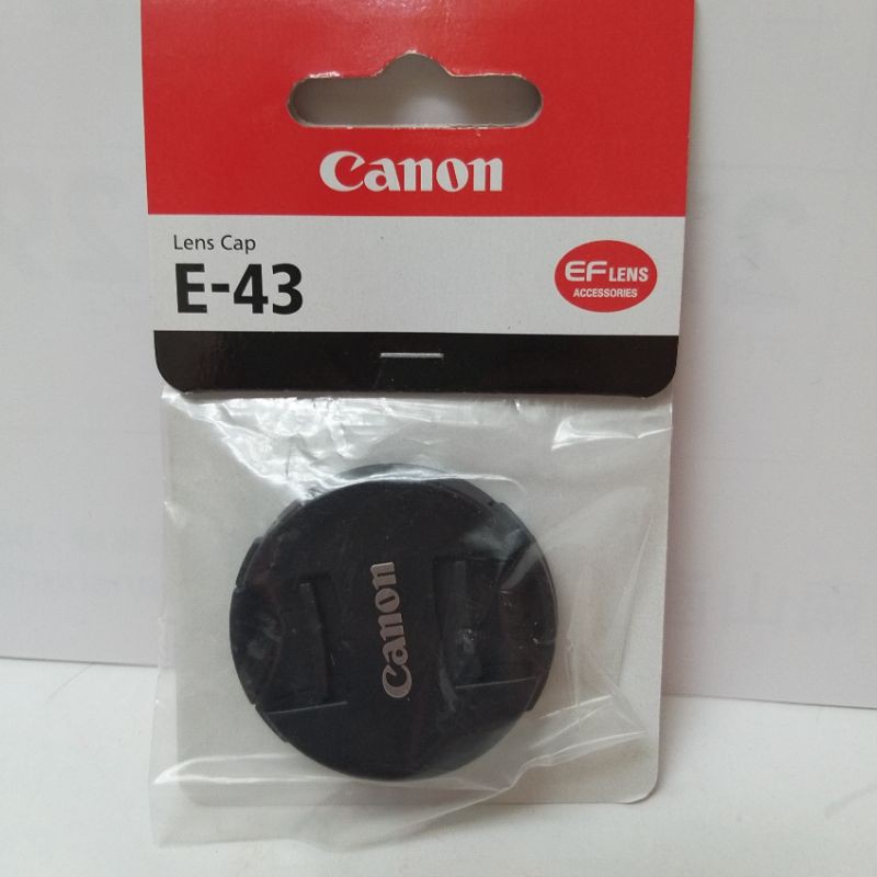 現貨實拍 送蔡司拭鏡紙1包 佳能 Canon E-43 43MM 原廠鏡頭蓋 43可用 RF 16mm F2.8 STM