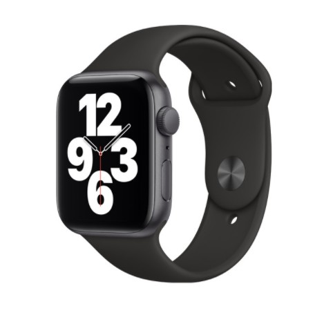 Apple Watch SE GPS , 44mm太空灰色鋁金屬錶殼 黑色運動錶帶