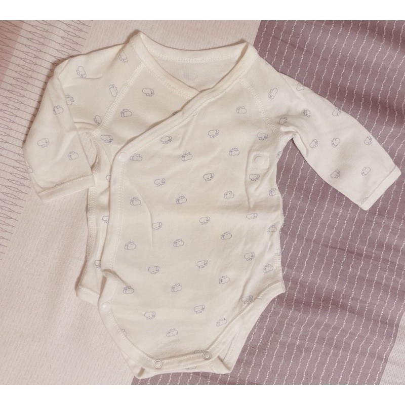 麗嬰房小象🐘新生兒長袖包屁衣