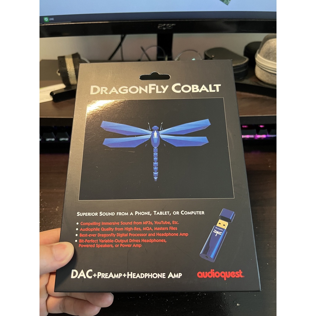 Audioquest DragonFly USB DAC COBALT 數位轉類比 耳機擴大機 (第四代) 藍蜻蜓