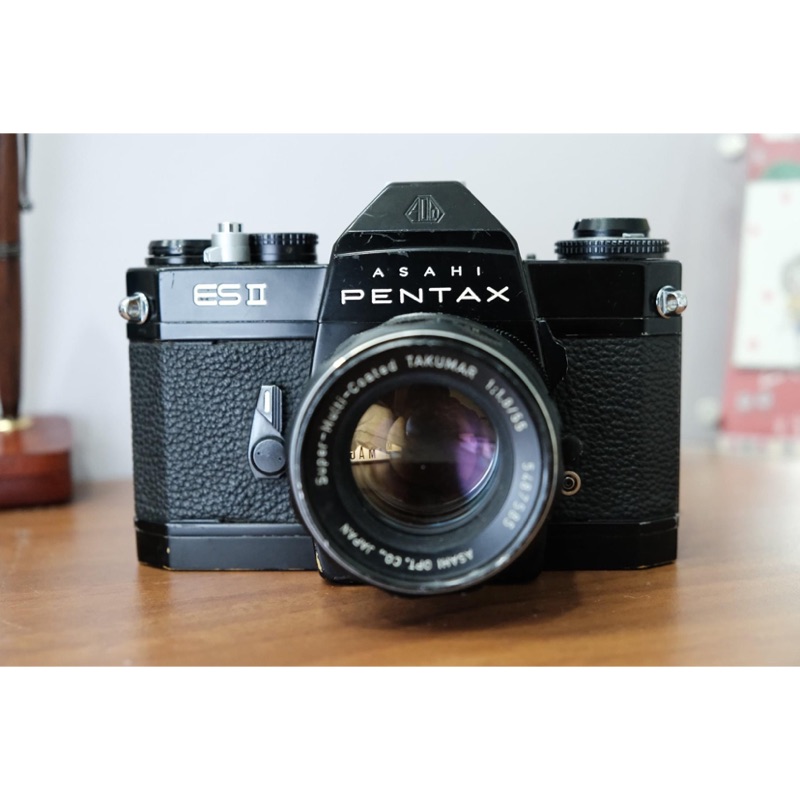Pentax ESII + Takumar 55mm f1.8 底片相機 單眼 含皮套 全功能正常