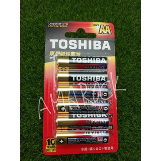 東芝Toshiba 鹼性電池 3號AA/4號AAA 6入