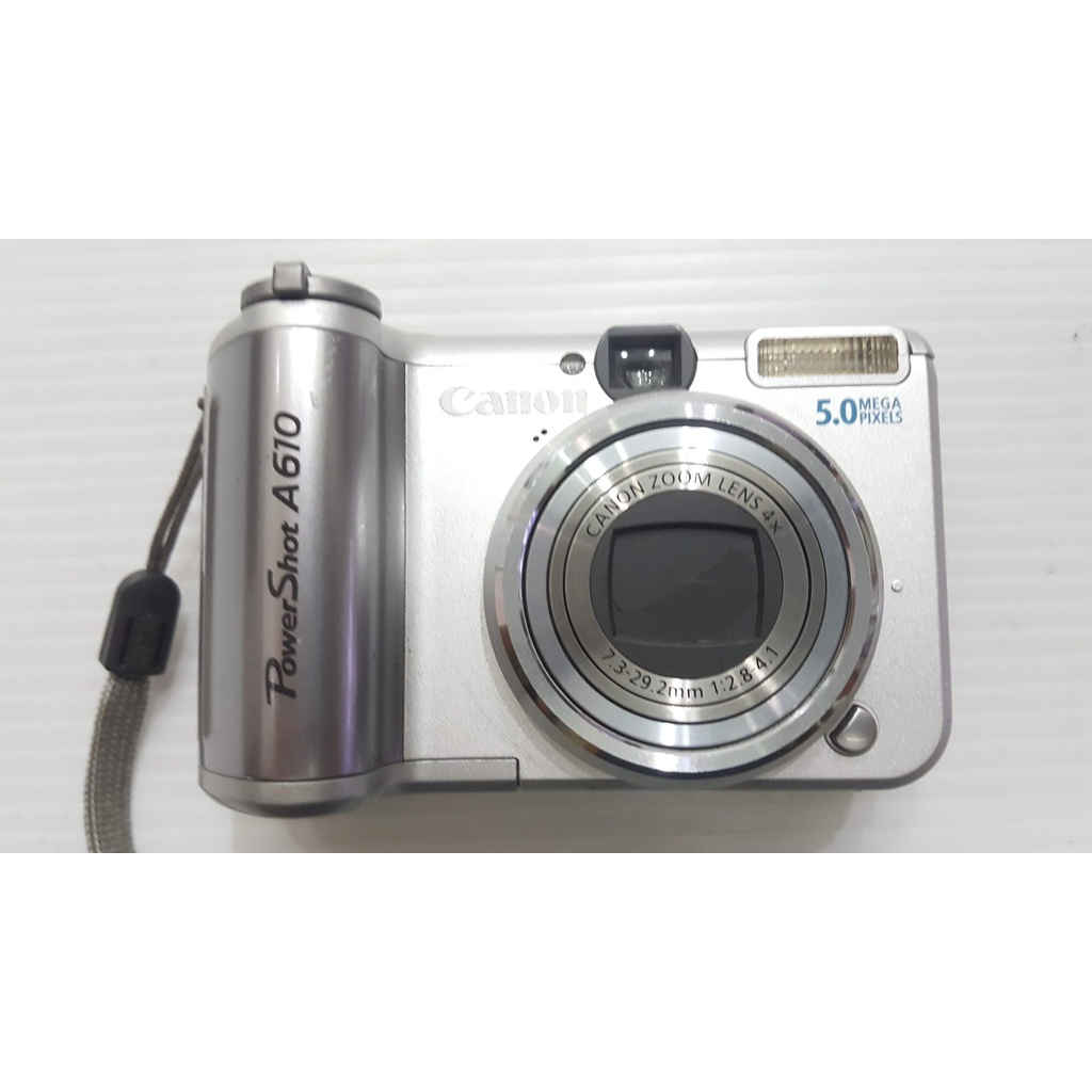 骨董 老件 收藏 Canon PowerShot A610 數位相機 無配件 使用3號電池 BT4