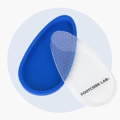 韓國FOOTCARE LAB神奇去腳皮玻璃磨片專用防滑保護套藍色果凍套
