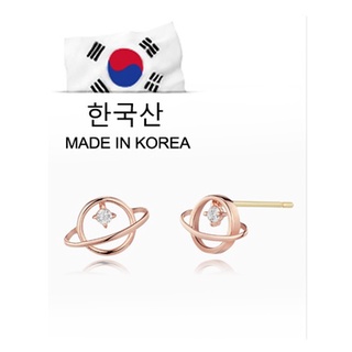 閃亮星球耳環-s925純銀針 小清新 韓國 東大門簡約耳飾