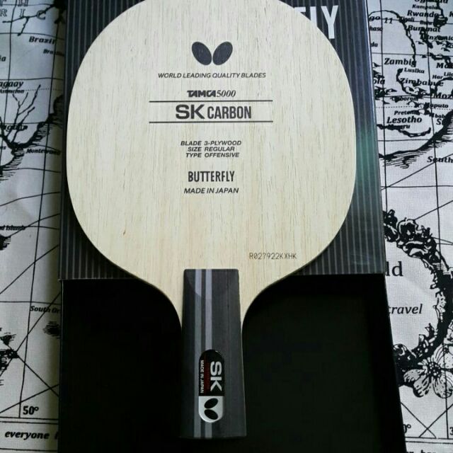 <古大體育>現貨當天出-日本內銷版-BUTTERFLY SK CARBON T5000