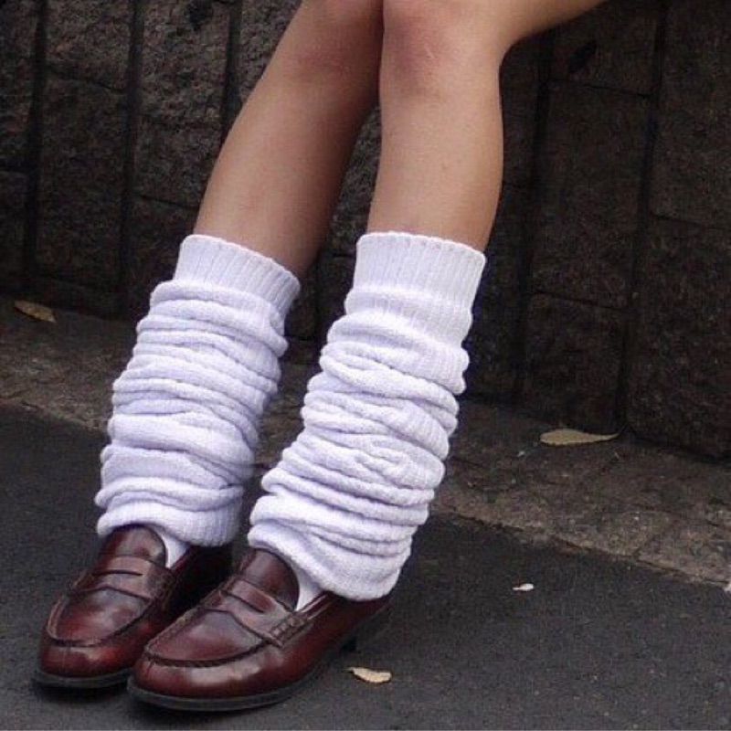 日本女子 高中生 AV 泡泡襪 制服襪 堆疊襪 120cm 學生襪 白襪