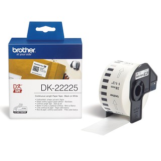 Brother DK-22225 連續標籤帶 (38mm 白底黑字) 耐久型紙質 現貨 廠商直送
