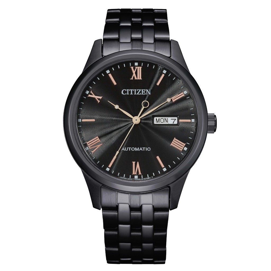 CITIZEN 星辰 (NH7505-84E) Mechanical時尚機械日期腕錶-黑 / 40mm