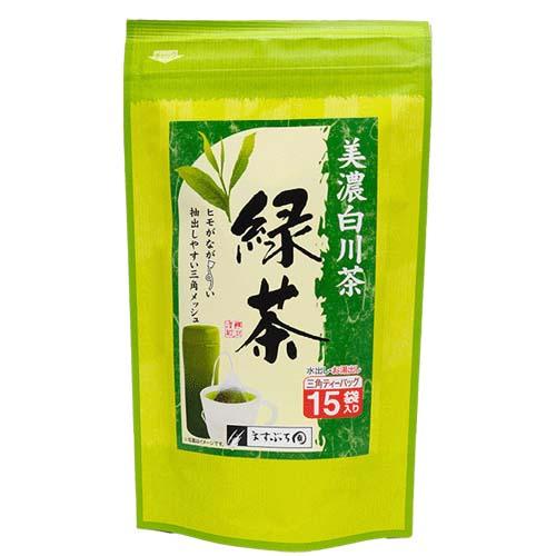 預購進貨💗日本製 美濃白川茶 綠茶包 長串 2gx15袋 日本綠茶 便利包 岐阜產 ますぶち園