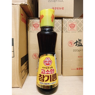 韓國超人氣 OTTOGI 不倒翁100%頂級芝麻油160ml