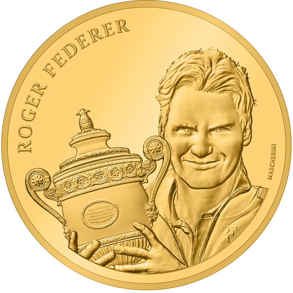 費德勒 瑞士官方 紀念幣 退休Federer王者之路 傳記 網球 大滿貫 硬幣 生日禮物 收藏紀念品 送禮