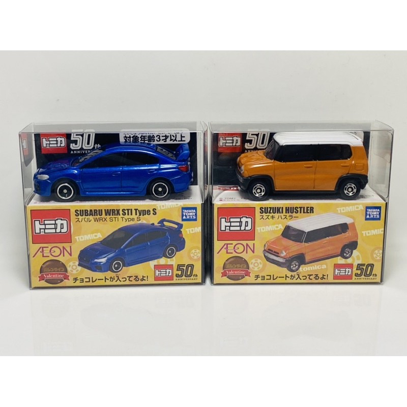 玩物尚緻 Tomica 現貨日本aeon限定21情人節雙車組巧克力wrx Sti Suzuki Hustler 蝦皮購物