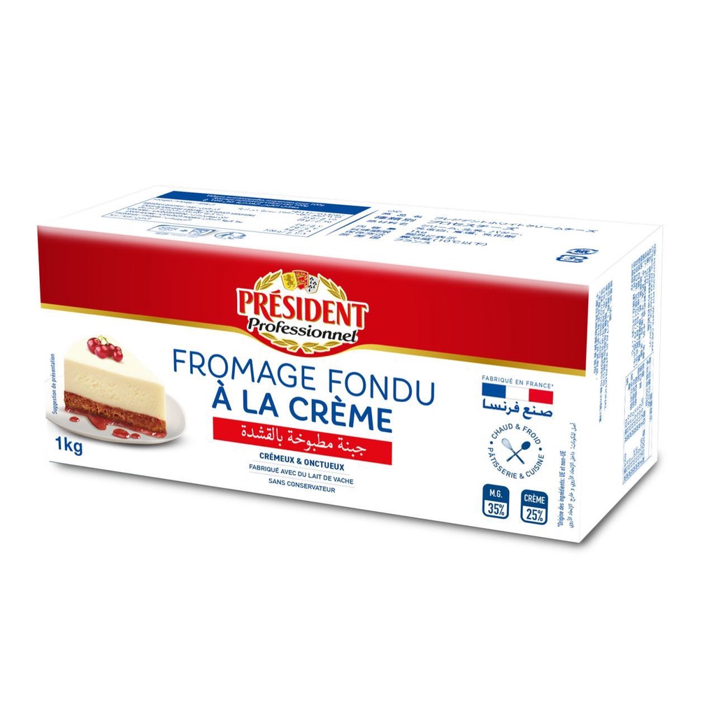 法國 總統 特濃奶油乳酪 1KG 特濃  奶油乳酪 奶油起司 新包裝(封面照片) 鮮奶油乳酪