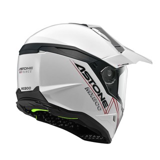 ASTONE MX800 安全帽 素色 白 全罩式 越野式 安全帽 內墨鏡 快拆式帽舌 《淘帽屋》