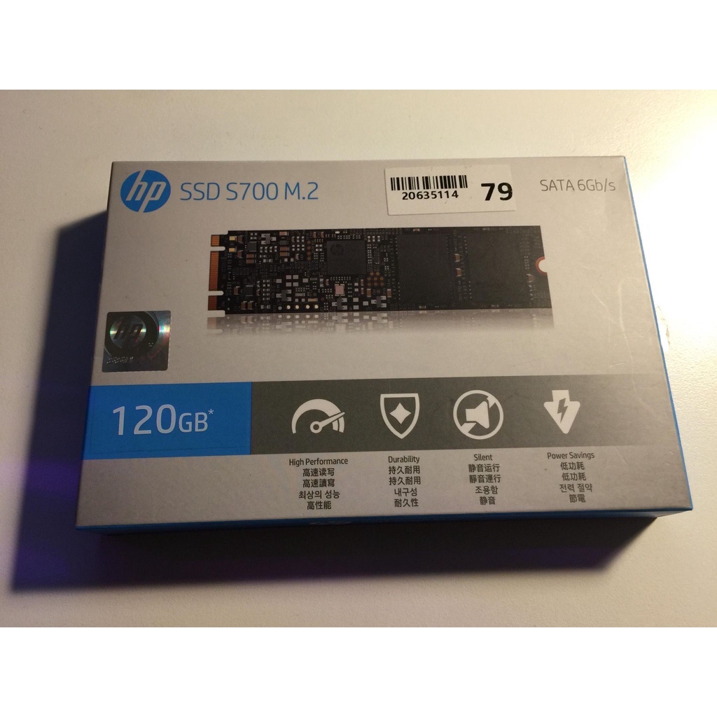 原廠保固HP 120G SSD SATA M.2 盒裝 SATA轉接盒