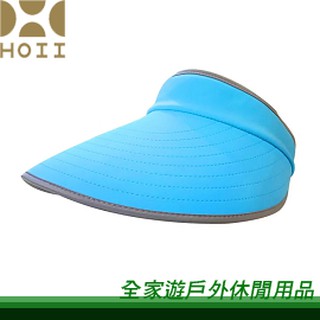 【全家遊戶外】㊣HOII 后益 台灣 輕巧摺疊美膚帽 藍/ MIT台灣製 抗UV 抗UPF50+等級 涼感防曬