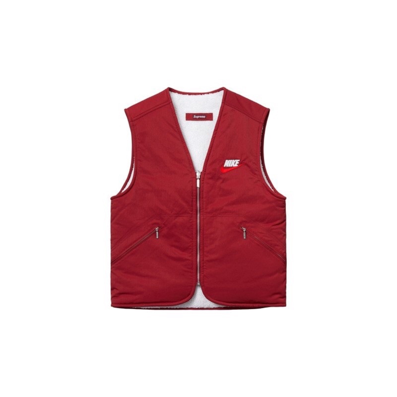降價)Supreme X Nike Reversible Vest 聯名背心紅色M | 蝦皮購物