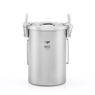 【Keith】鎧斯Ti6300 單層 多功能煮飯神器 (附收納袋) \ 900ml《長毛象休閒旅遊名店》