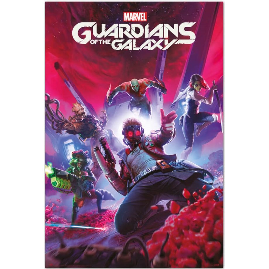 【漫威】星際異攻隊 Guardians of the Galaxy 遊戲封面 進口海報