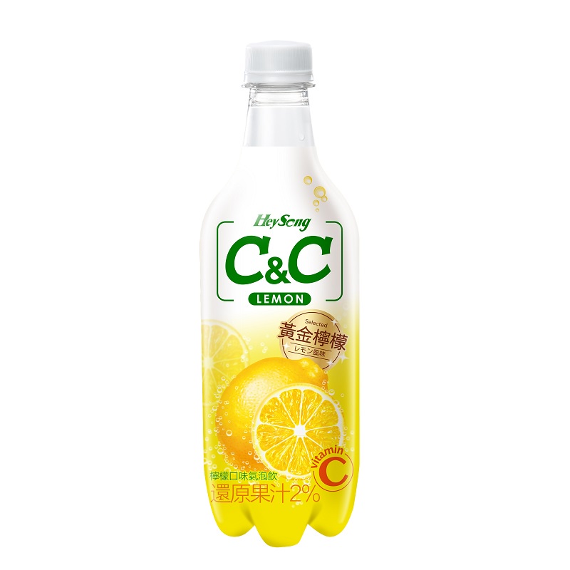 黑松 C&amp;C氣泡飲(檸檬) 500ml x 4【家樂福】