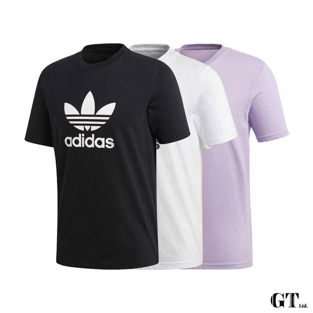 Infant cease begin Adidas Originals 黑/白多色短袖T恤純棉運動休閒上衣短T 基本款經典款Logo | 蝦皮購物