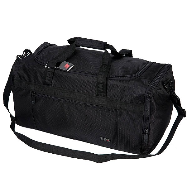 NEW BALANCE科技金屬系列大旅行袋(黑色)