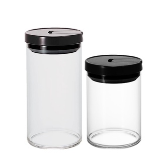 HARIO | 耐熱玻璃密封罐 (2款可選) 保鮮罐 零食罐 茶葉罐 咖啡罐 MCNR-200B / MCNR-300B