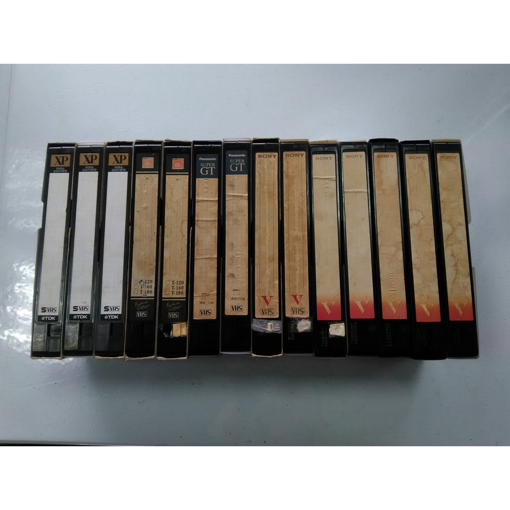 中古vhs 可錄式錄影帶剩12卷 蝦皮購物