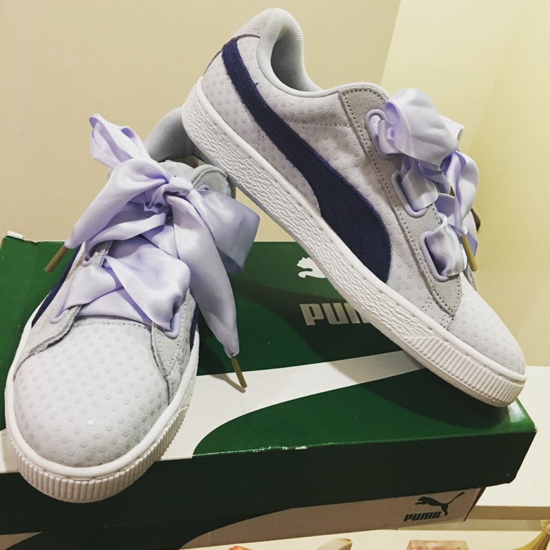 ［PUMA] Puma Basket Heart 丹寧系列緞帶鞋