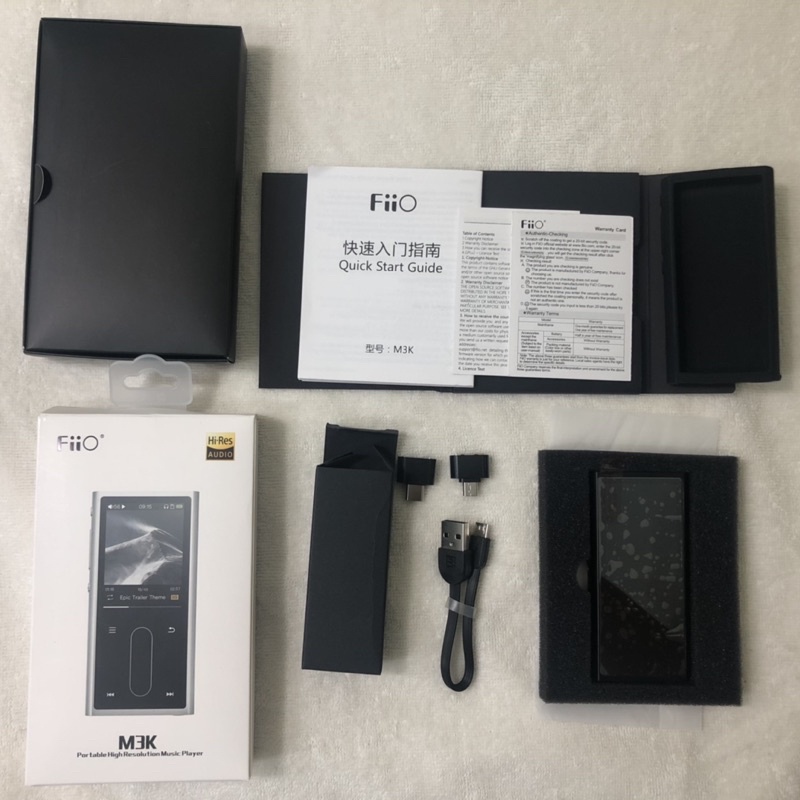 二手 飛傲 FiiO M3K 黑色 隨身DAP 高解析音樂播放器