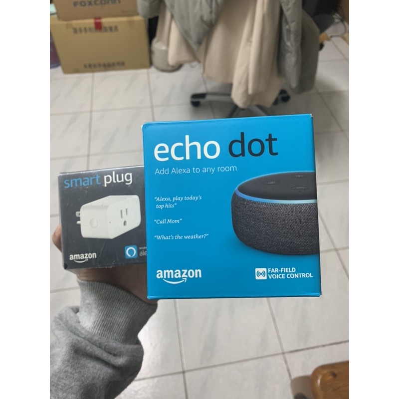 Amazon Alexa 第三代(Echo Dot 3rd generation) + 智慧插座smart plug
