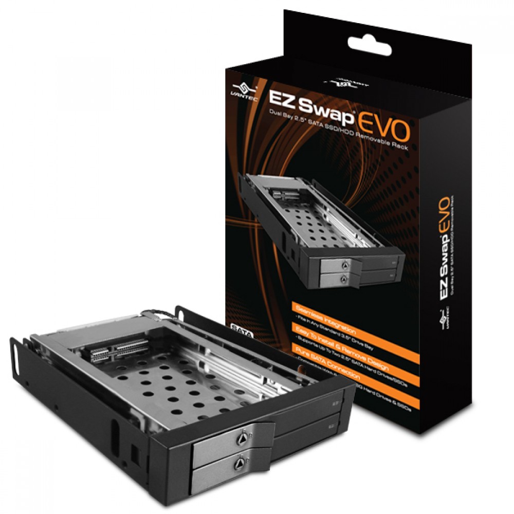 全新 缺鑰匙 凡達克EZ Swap EVO  2.5" SATA SSD/ HDD 2.5"抽取盒雙槽