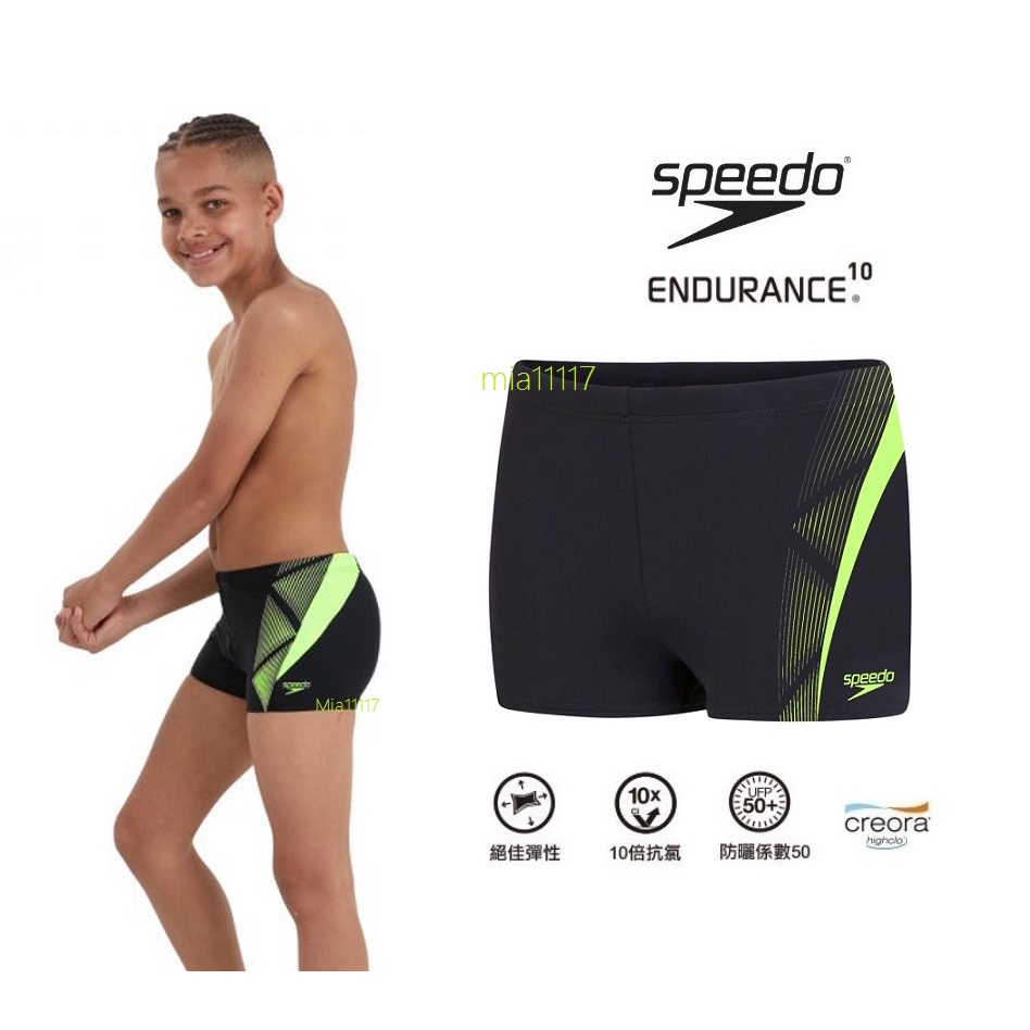 現貨 speedo 兒童泳褲 男孩泳褲 男童泳褲 四角泳褲 抗氯材質 運動泳褲 平口泳褲 及膝泳褲