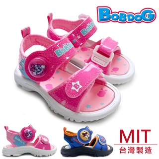 童鞋 台灣製造 巴布豆撞色軟底電燈涼鞋童涼鞋 BOB-2335