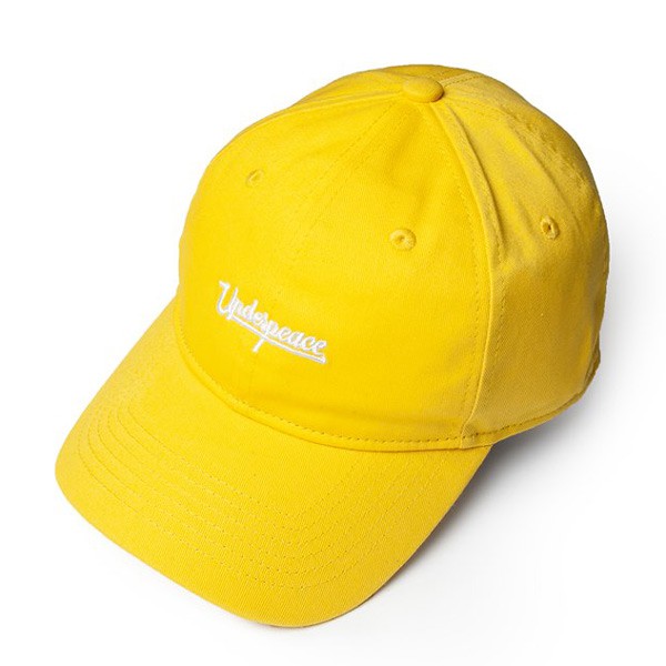 UNDER PEACE 19SS CURSIVE LOGO / BASEBALL CAP 棒球帽 (黃色)