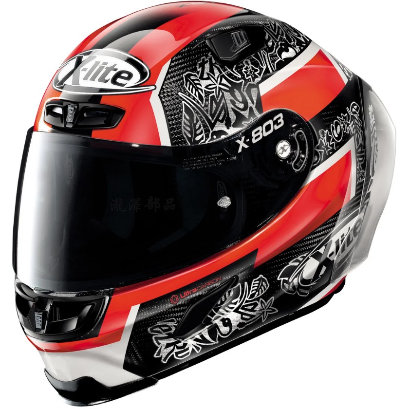 瀧澤部品 義大利 X-Lite 碳纖維 X-803 RS Ultra Carbon全罩安全帽 PETRUCCI #12