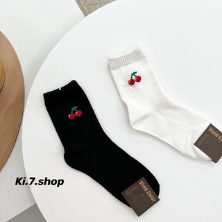 現貨 Ki.7.shop 櫻桃 cherry 韓國襪子 長襪