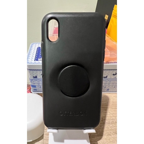 二手【OtterBox】iPhone XR 6.1吋 Symmetry炫彩幾何泡泡騷保護殼(黑)