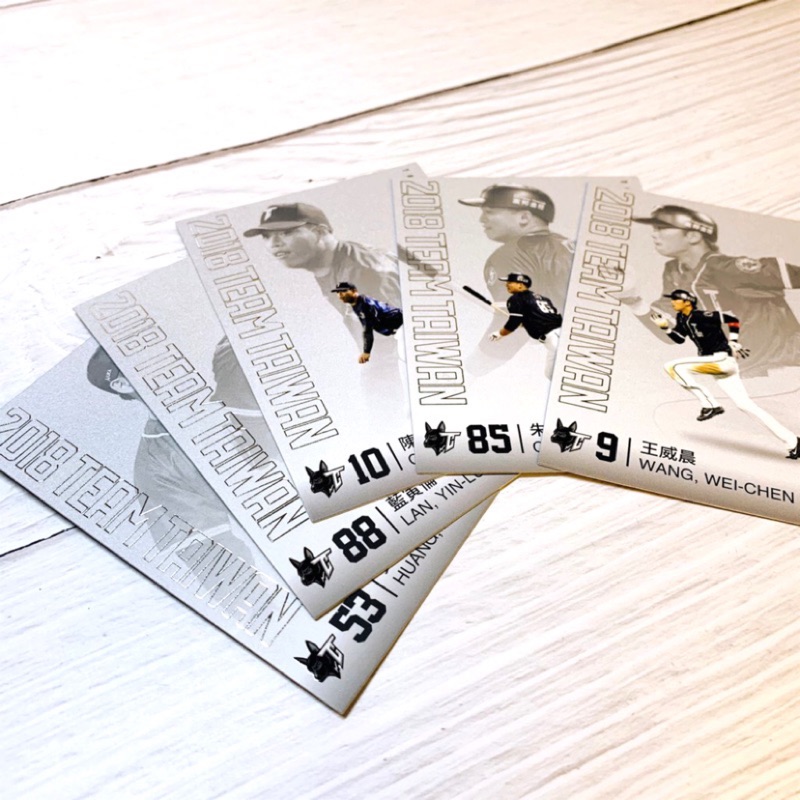 【現貨】2018 球員卡 TEAM TAIWAN 系列 (可挑款) TT01-TT26 單張售 中職 CPBL 球卡