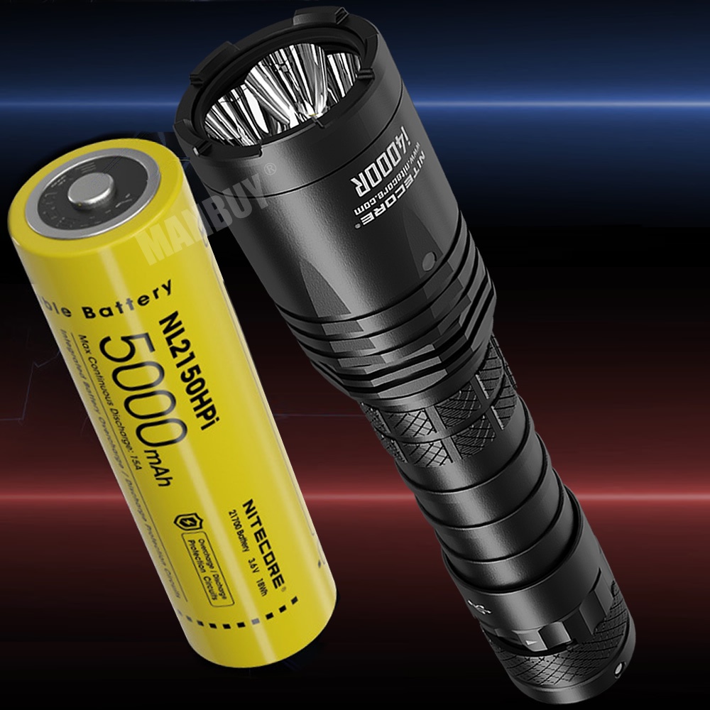 NITECORE  4000流明 i4000R 含21700i 電池 4 x LEDs 白光 暴閃 照明手電