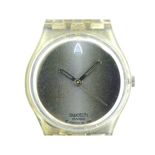 [專業模型] 石英錶 [SWATCH 215] 斯沃琪 圓型指標女錶[黑灰色面]中性/潮/女錶