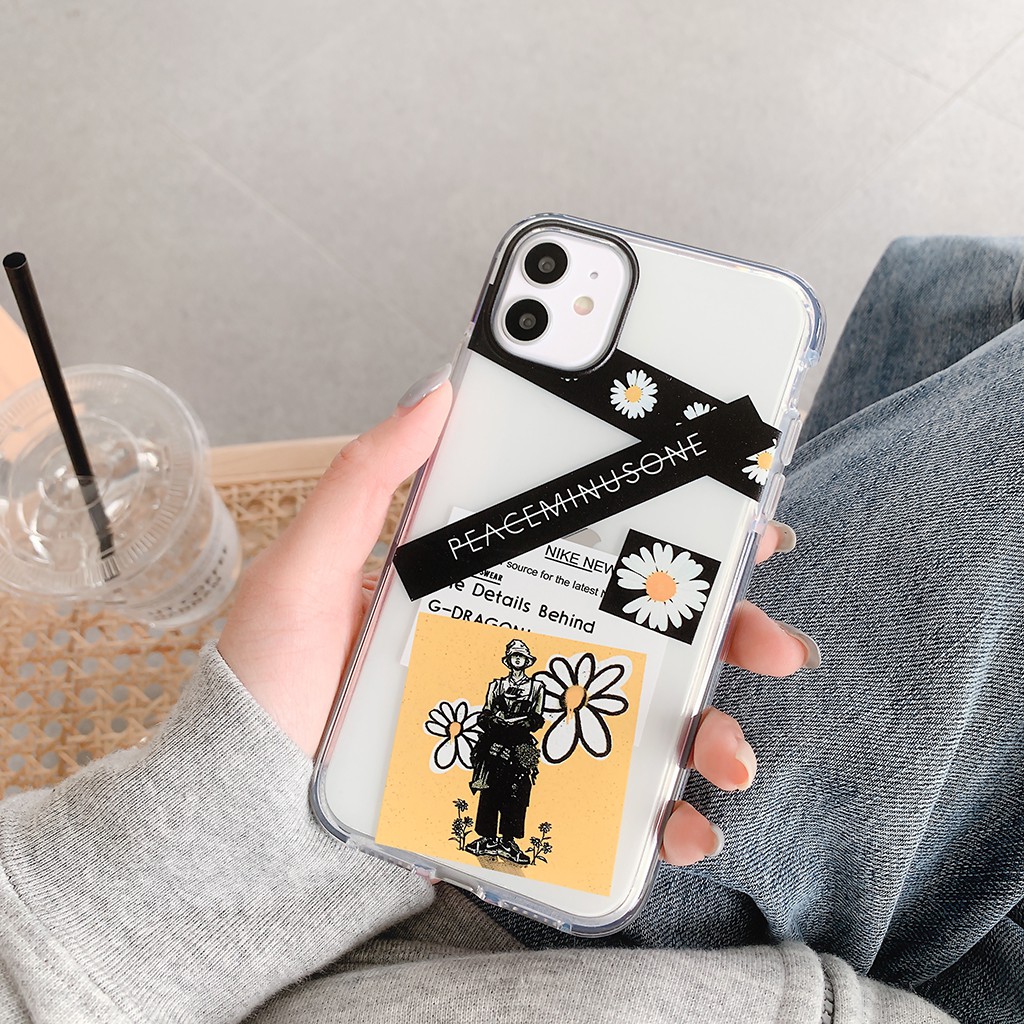 Peaceminusone G Dragon Nike Air 透明軟手機殼iphone 11 Pro Max 7 8 蝦皮購物
