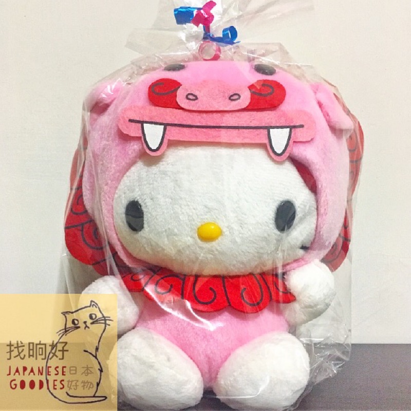找晌好。(預購請私訊)日本 沖繩 限定 hello kitty 凱蒂貓 風獅爺 娃娃 玩偶