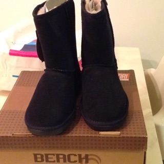 全新Berch feet麂皮羊毛內裡中筒雪靴