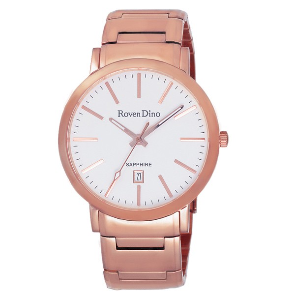 Roven Dino羅梵迪諾 色彩抉擇時尚日期腕錶-RD675RG-396W。