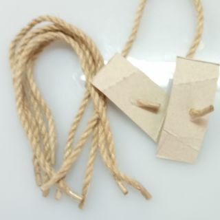 麻繩打塑膠頭手提帶，5mm,麻繩，禮盒提帶，手提繩