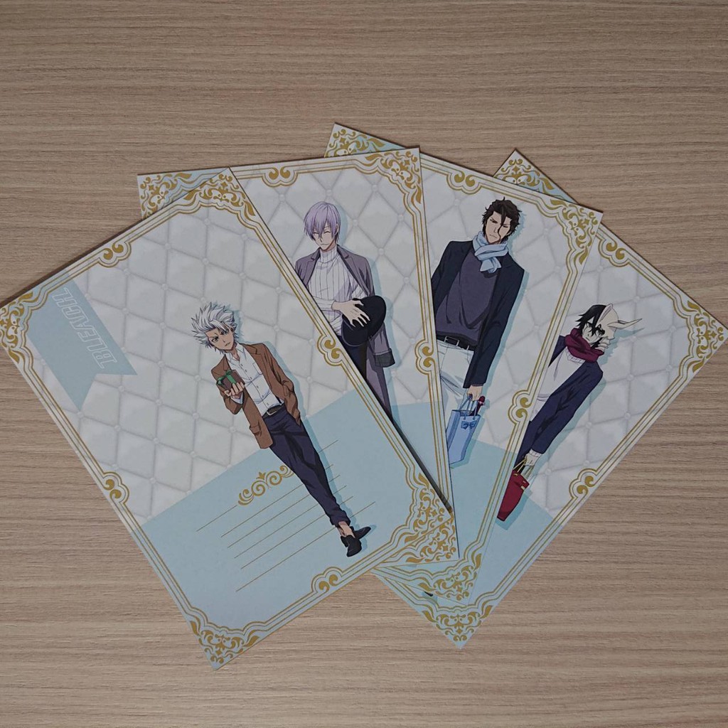死神bleach 日版a3 Store 白色情人節特典明信片日番谷市丸銀藍染烏爾奇奧拉 蝦皮購物