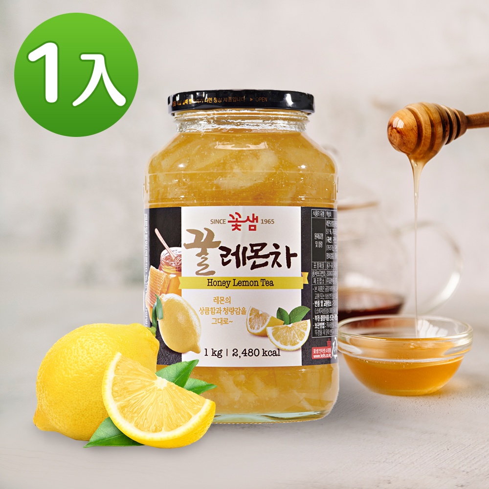 【韓味不二】韓國花泉 蜂蜜檸檬茶1kg  韓國柚子茶 優格果醬 早餐麥片 【效期 2025.9.24】